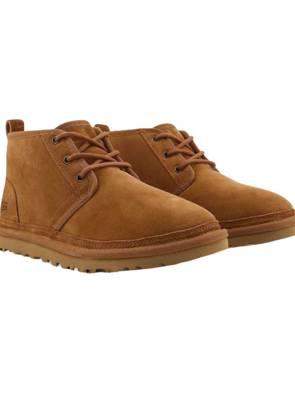 UGG Neumel Chukka Boots Chestnut Suede Shearling Lined Size 8